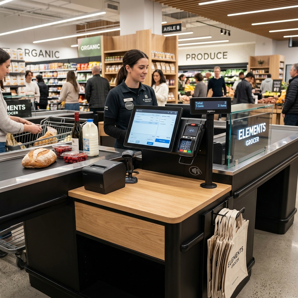 Banchi Cassa Ergonomici Retail